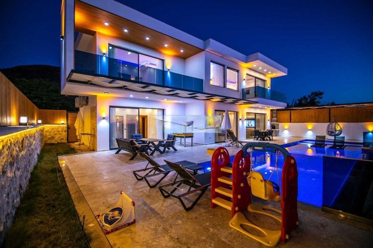 Villa Lycian-Kalkan 3 Bedroom-2 Jakuzzies-Sauna-Turkish Hamam-Huge Private Pool And Lovely Garden Kaş Exterior foto